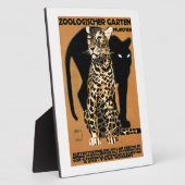 1912 Ludwig Hohlwein Leopard München Zoo Poster Fotoplaat (Zijkant)