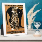 1912 Ludwig Hohlwein Leopard München Zoo Poster Fotoplaat (Zijkant)