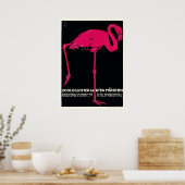 1912 Ludwig Hohlwein München Zoo Flamingo Poster (Keuken)