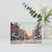 1912, Main St, Paterson NJ Briefkaart (Staand voorkant)