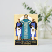 1912 München Duitsland Poster Briefkaart (Staand voorkant)