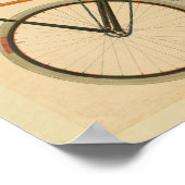 1912 Peerloze fietskleur en kunstwerk Poster (Hoek)