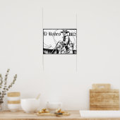 1912 Rodeo Cowboy Land western Art Poster (Keuken)