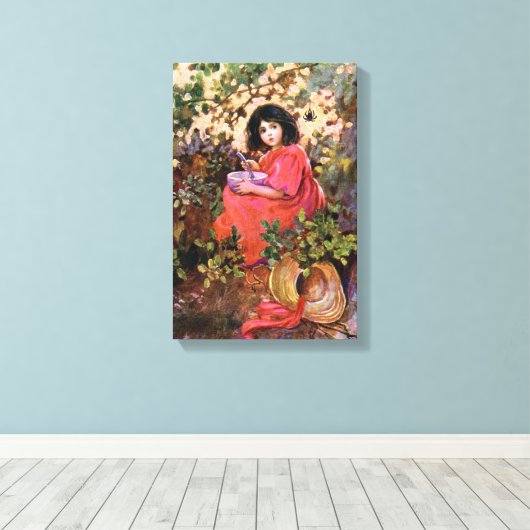 1912 SPROOKJESBOEKJE MISS MUFFETT VERPAKT DOEK CANVAS AFDRUK (Insitu (Houten vloer))