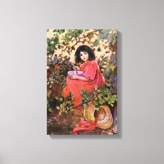 1912 SPROOKJESBOEKJE MISS MUFFETT VERPAKT DOEK CANVAS AFDRUK (Voorkant)