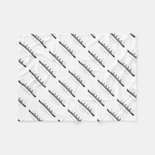 1912 Titanic 1 Fleece Deken (Voorkant (Horizontaal))