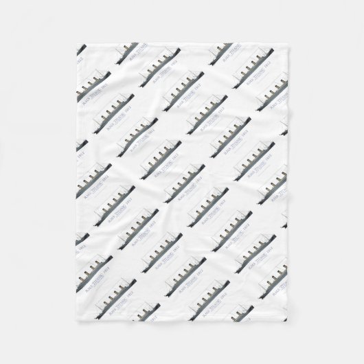 1912 Titanic 1 Fleece Deken (Voorkant)