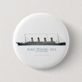 1912 Titanic 1 Ronde Button 5,7 Cm (Voorkant)