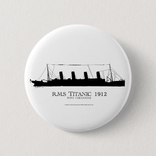 1912 Titanic 2 Ronde Button 5,7 Cm (Voorkant)