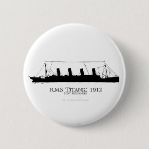 1912 Titanic 2 Ronde Button 5,7 Cm