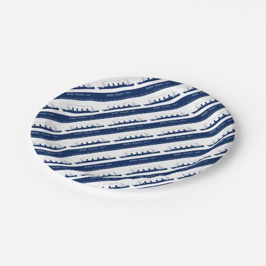 1912 Titanic 3 Papieren Bordje (Gekanteld)