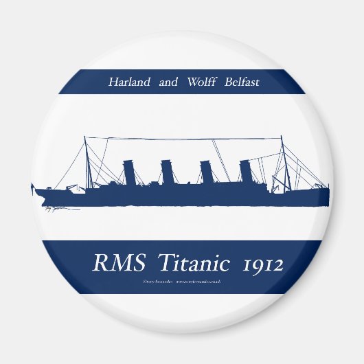 1912 Titanic 4 Magneet (Voorkant)