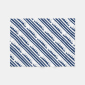 1912 Titanic blue stripe 5 Fleece Deken (Voorkant (Horizontaal))