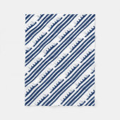 1912 Titanic blue stripe 5 Fleece Deken (Voorkant)