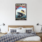 1912 Titanic White Star Line  Canvas Afdruk (Insitu (Slaapkamer))