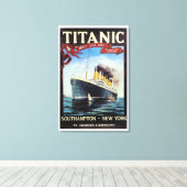 1912 Titanic White Star Line  Canvas Afdruk (Insitu (Houten vloer))