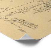 1912 Vintage Osteopathic Table Patent Art Print (Hoek)