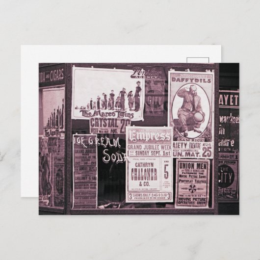 1912 Winkelvenster Vaudeville Pro-Union - Mest Briefkaart (Voorkant / Achterkant)