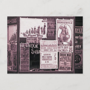 1912 Winkelvenster Vaudeville Pro-Union - Mest Briefkaart