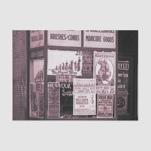 1912 Winkelvenster Vaudeville Pro-Union - Mest Tissuepapier (Voorkant)