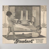 1913 Bath fixtures advertentie Poster (Voorkant)