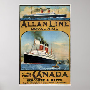 1913 CANADA bij HET VERENIGD KONINKRIJK door STEAM Poster