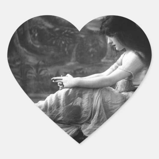 1913 Evelyn Nesbit Hart Sticker (Voorkant)