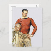 1913 Football Player Briefkaart (Voorkant / Achterkant)