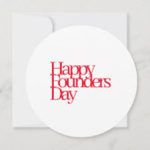 1913 Founders Day Note card Kaart (Achterkant)