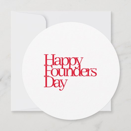 1913 Founders Day Note card Kaart (Achterkant)