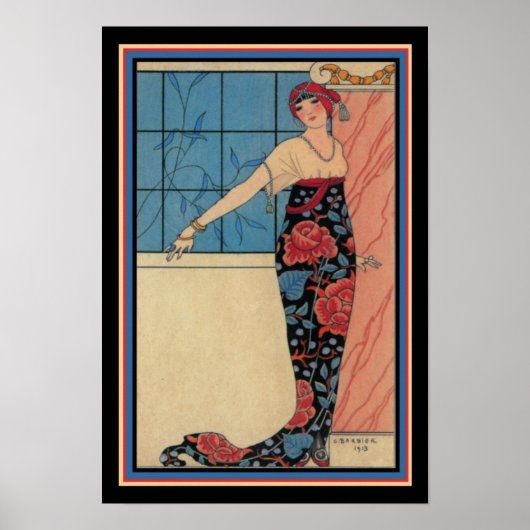 1913 George Barbier Art Deco Afdrukken 13 x 19 Poster (Voorkant)