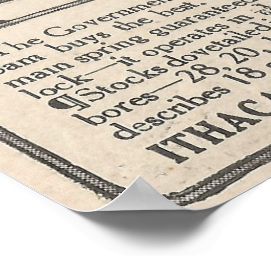 1913 Ithaca-Pistolen Poster (Hoek)