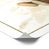 1913 Kerstman met Teddy Bear en Pipe Poster (Hoek)