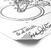 1913 Kunstafdrukken voor fietszenddesign Poster (Hoek)