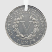 1913 Liberty Head, nikkel Acrylzuur Ornament (achterkant)