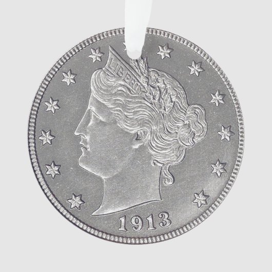 1913 Liberty Head, nikkel Acrylzuur Ornament (voorkant)