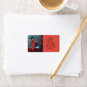 1913 LUXE: MODE in rood & turquoise Etiket (Insitu)