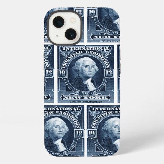 1913 New York Philatelic Exhibit iPhone Hoesje (Achterkant)