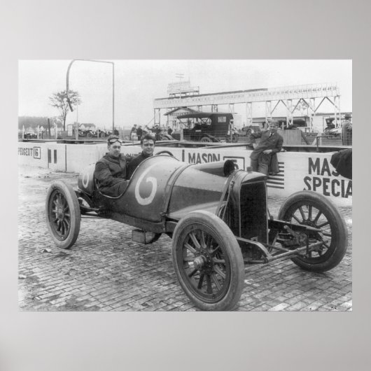1913 Race-auto Poster (Voorkant)