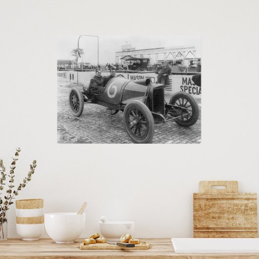 1913 Race-auto Poster (Keuken)
