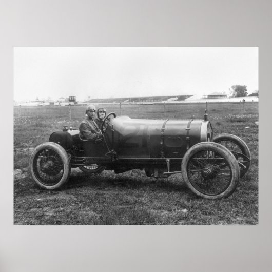 1913 Race-auto Poster (Voorkant)