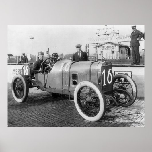 1913 Race-auto Poster (Voorkant)