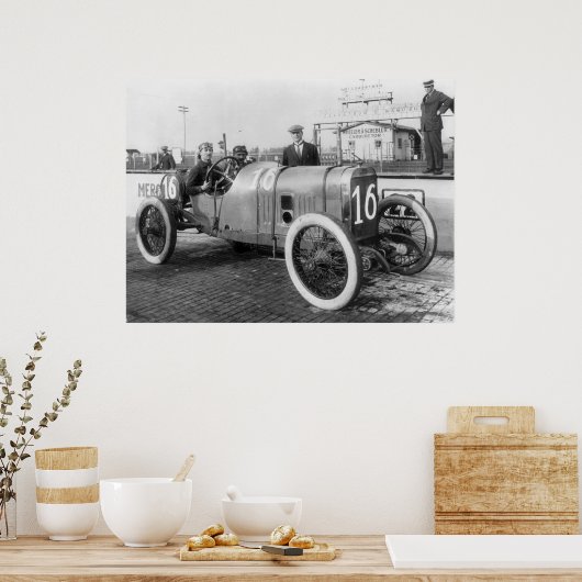 1913 Race-auto Poster (Keuken)
