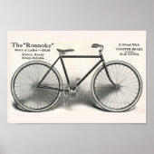 1913  Roanoke-fiets en kunstartikel-Poster Poster (Voorkant)