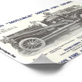 1913 Robinson "Monarch" Motorbrandweermotor Poster (Hoek)