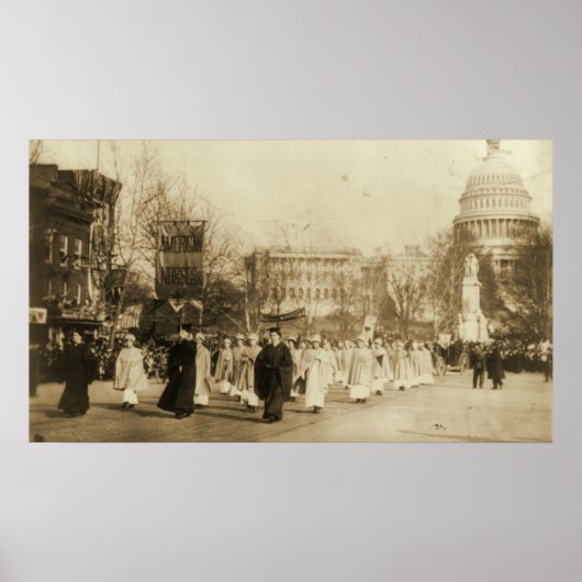 1913 Suffragette Parade in Washington DC. Poster (Voorkant)