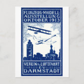 1913 toont de Lucht van Darmstadt Briefkaart (Voorkant)