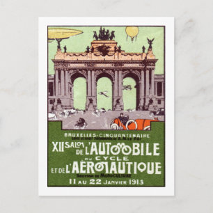 1913 Transportation Expo Poster Briefkaart