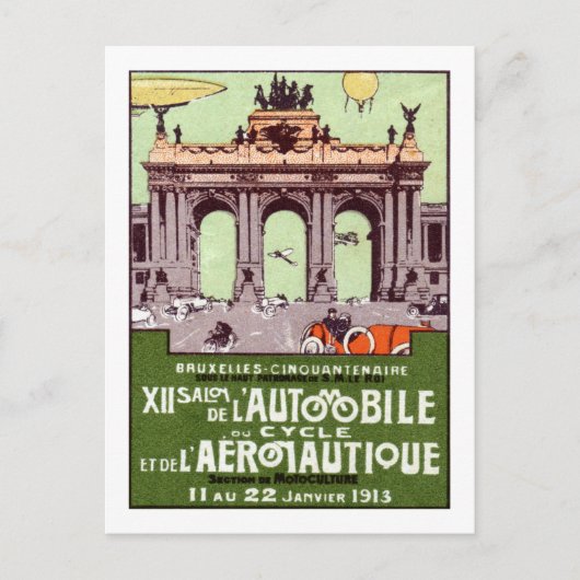 1913 Transportation Expo Poster Briefkaart (Voorkant)
