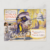 1913 Vrouwenmars Washington DC Briefkaart (Voorkant)